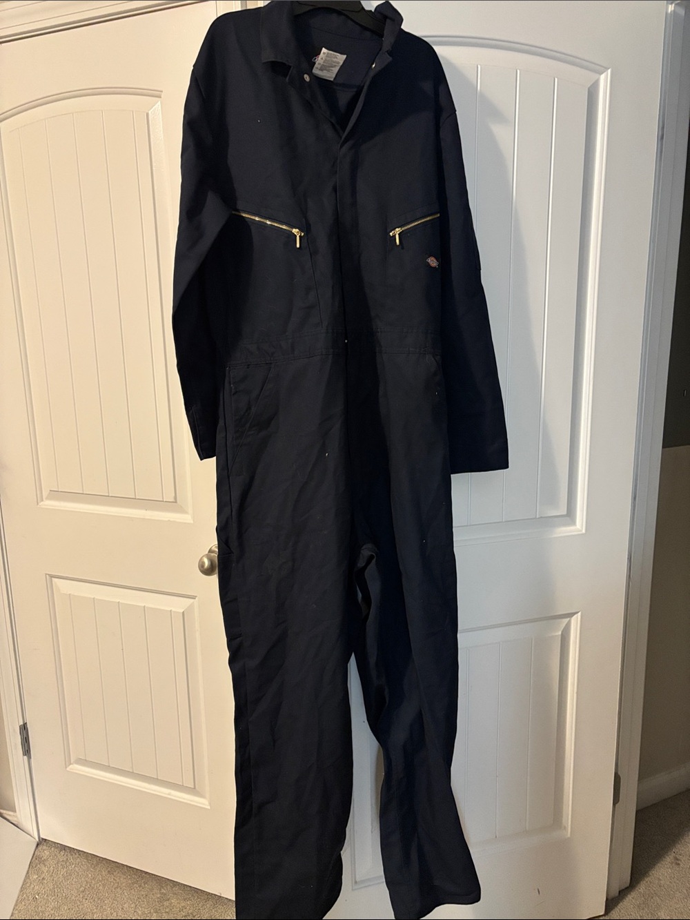 Dark Navy Men’s Coverall Jumpsuit with Zip Pockets